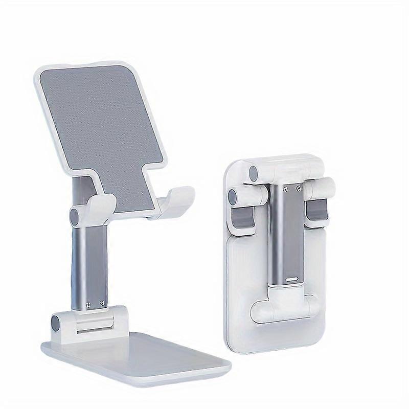 FlexiStand - Adjustable Ergonomic Tablet & Phone Holder - Sturdy Desktop Stand for Live Online Classes, Foldable, Retractable, Universal Compatibility