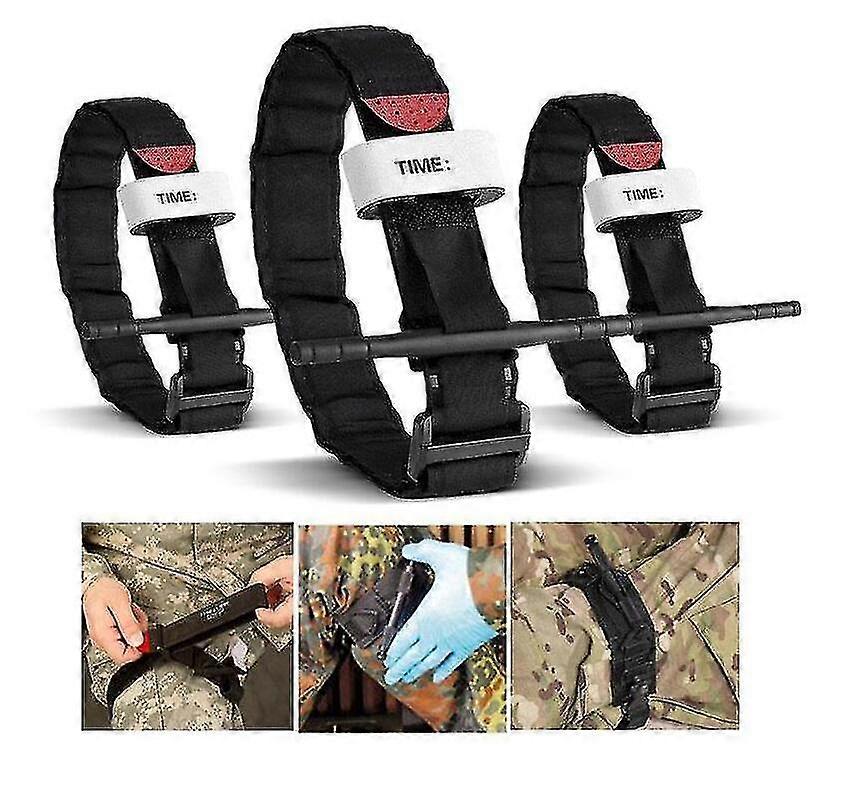 Ιατρικό Tourniquet Kit - 3pcs Rapid Rescue Combat Tourniquet για τις υπαίθριες πρώτες βοήθειες