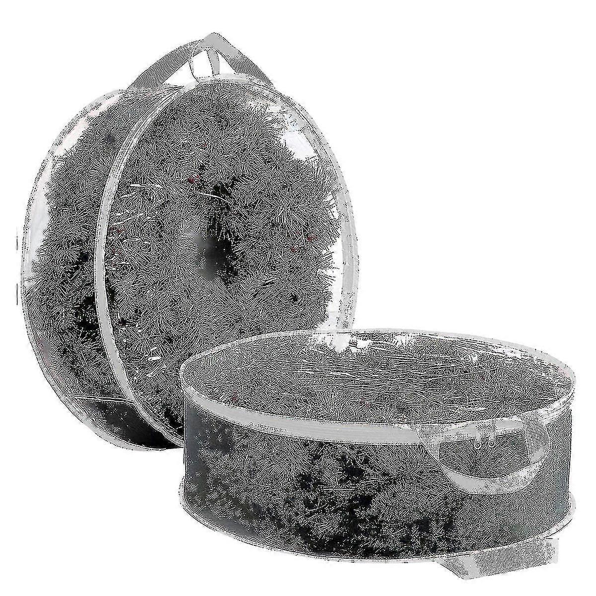 2pack Christmas Wreath Storage Container 30inch(white)