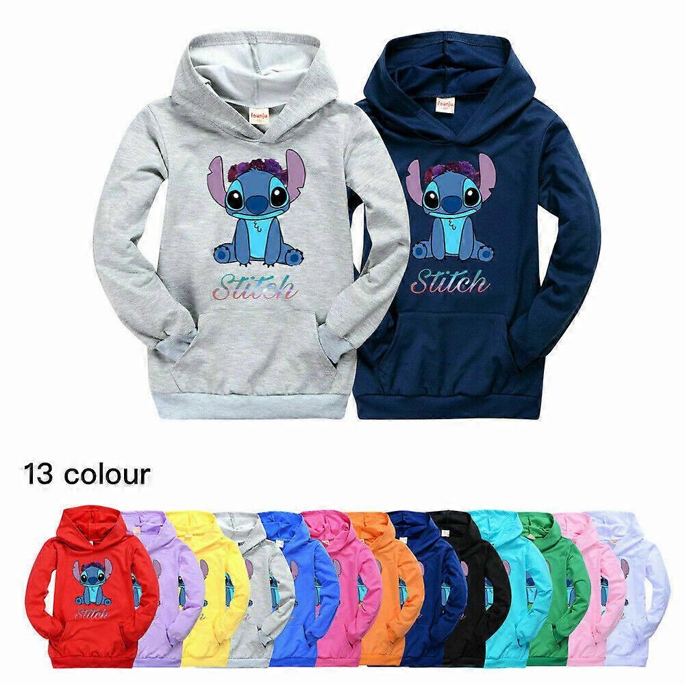 Felpa con cappuccio Lilo e Stitch Felpa a maniche lunghe