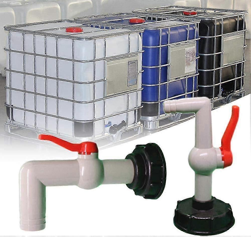 90 درجة ibc خزان محول S60x6 صمام الصنبور. طن برميل ختم الصنبور المناسب الصنبور طن