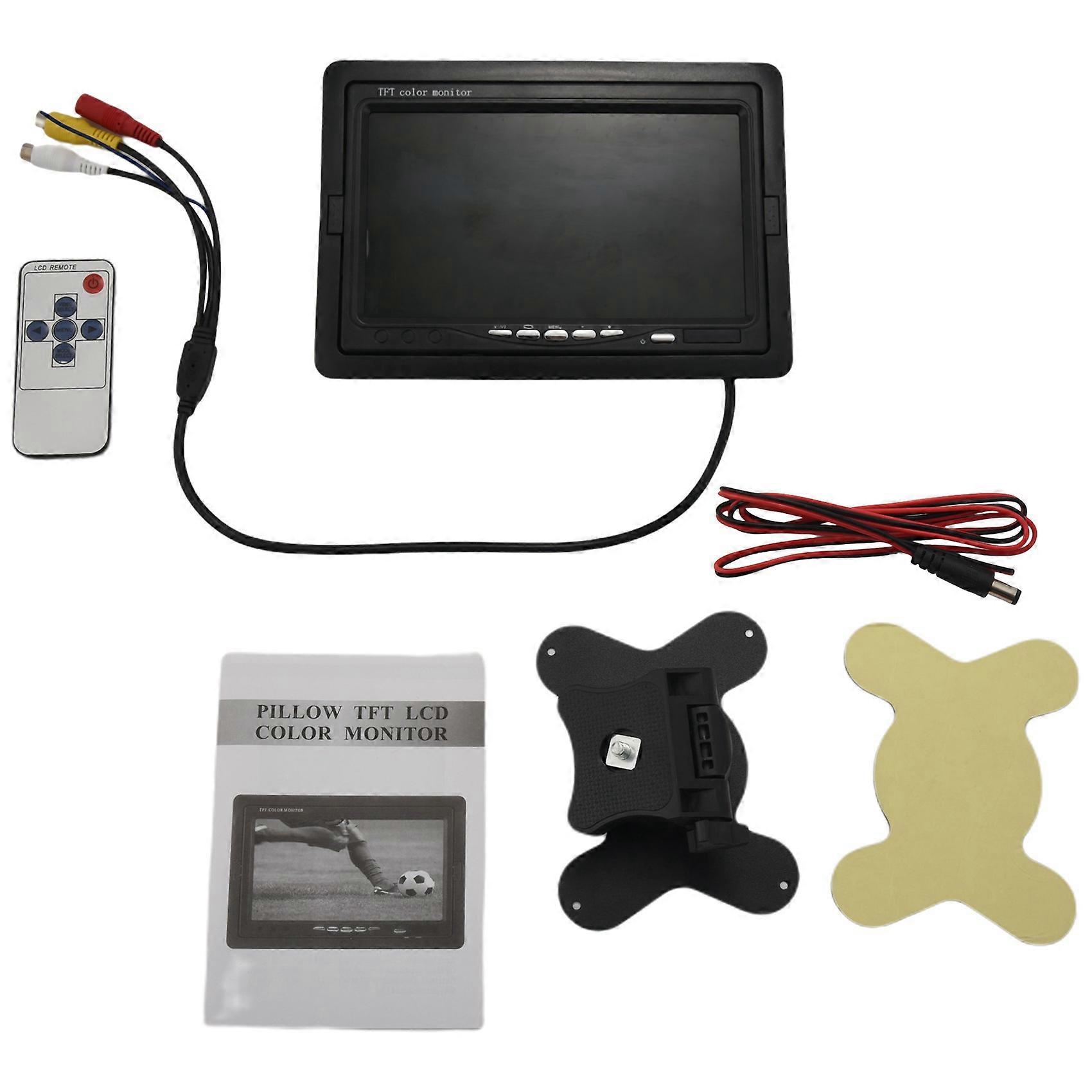 12V-24V 7 inch TFT LCD Color HD Monitor for Car CCTV Reverse Rear View Backup Camera