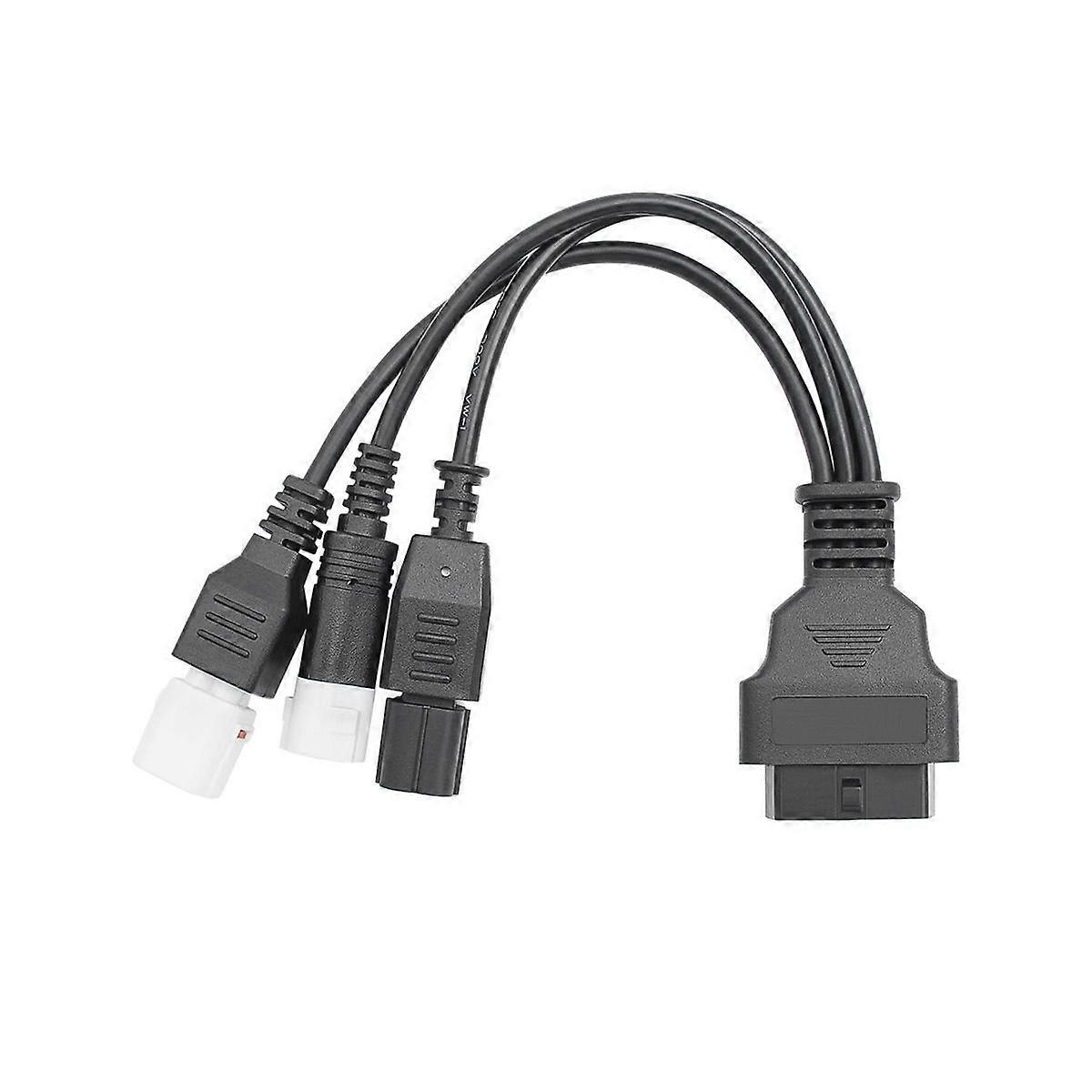 For 3Pin/4Pin 6Pin Motorcycle OBD Diagnostic Canbus Connector Cable OBD2 3 In1 Plug Cable Adapter