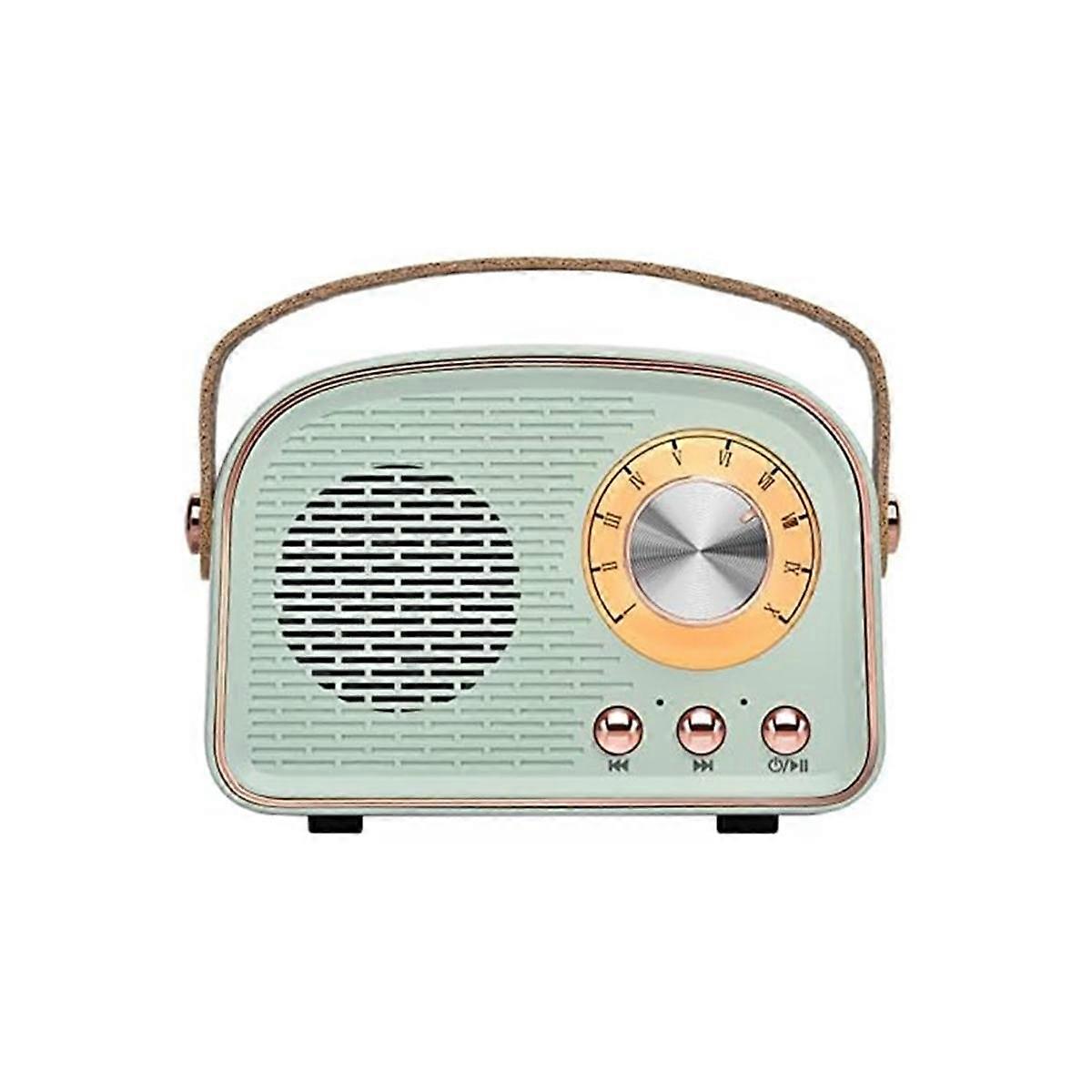 Wireless Retro Bluetooth Speaker Radio, Outdoors Portable Bluetooth Speaker Supports TWS Pairing/U-
