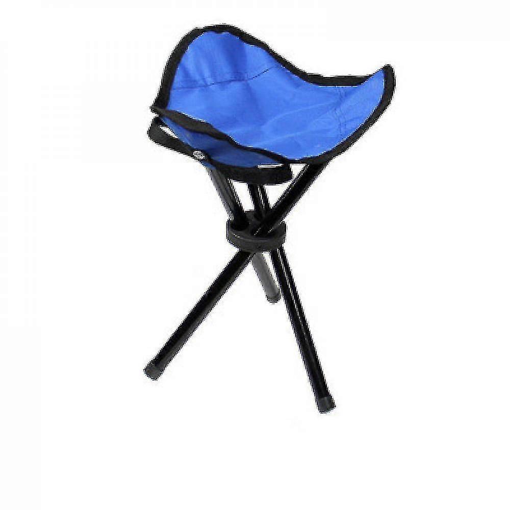 Triangular Folding Stool Convenient Fishing Stool(blue)