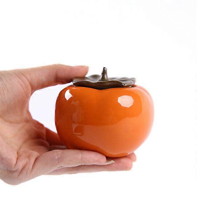 Tea Canister Coffee Box Ceramic Persimmon Caddy Storage Sealed Jar Cans Tea Set