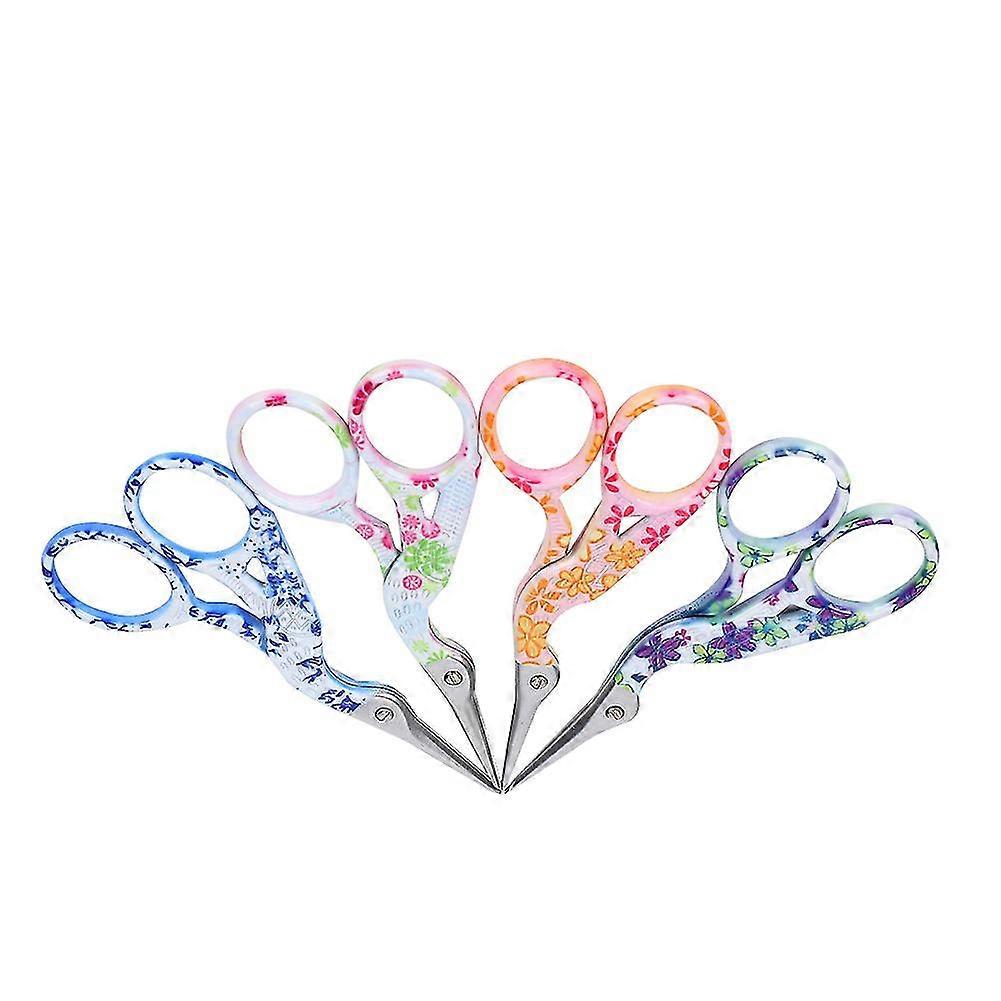 Crane Shaped Scissors 3.5 Inch Retro Tea Yarn Sewing Scissors Set of 4 Pieces