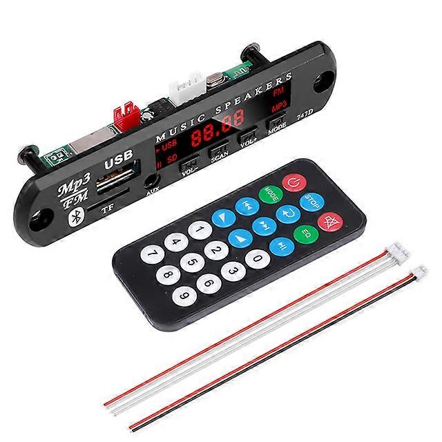 Car Audio USB TF MP3 WMA Decoder Board FM Radio Module Wireless Bluetooth 12V MP3 Music Player with Remote Control for Car