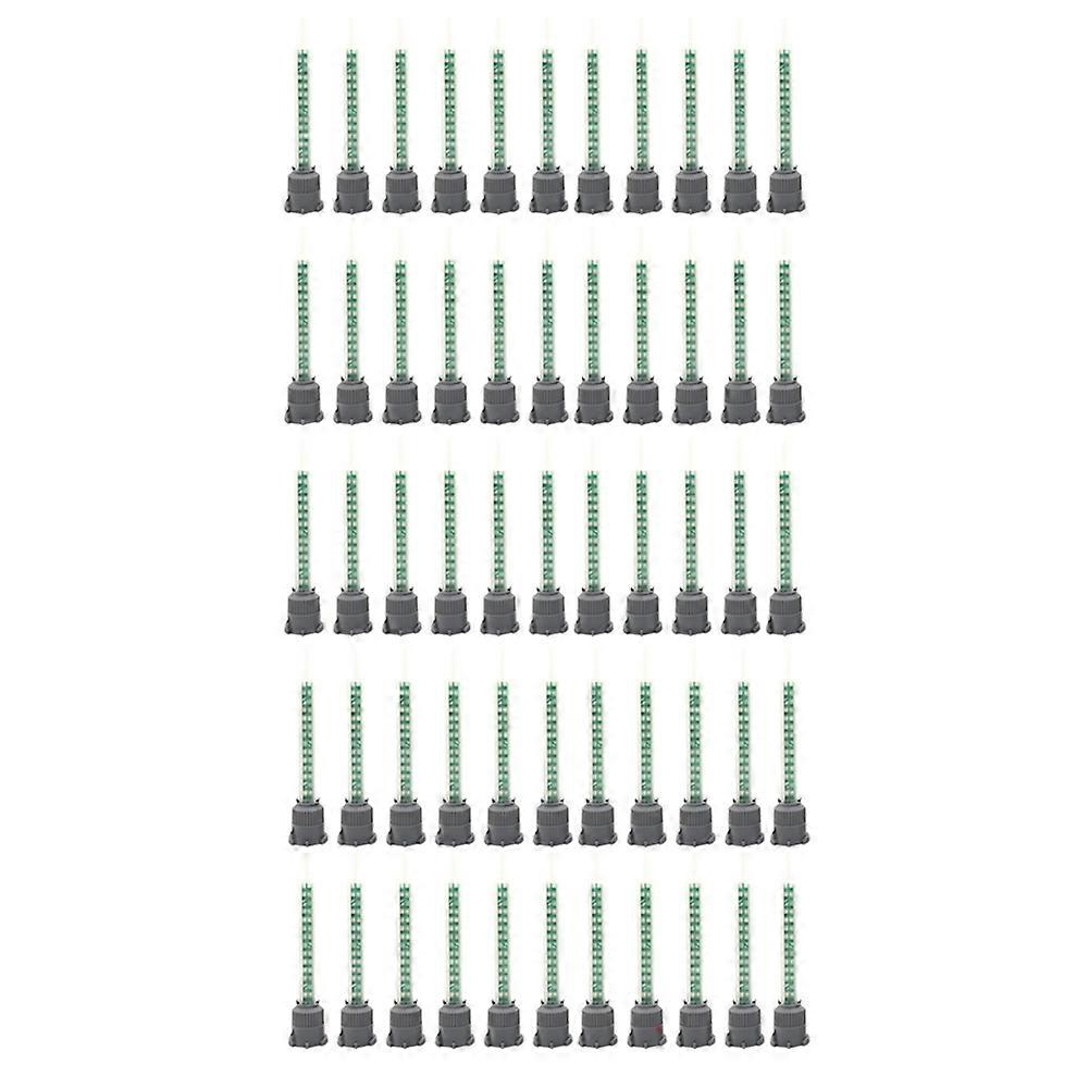 50Pcs Epoxy Adhesive Mixing Nozzle Static Mixing Nozzle MB5-16 Mixing Tube (1:1Ratio) for AB Glue Mixer