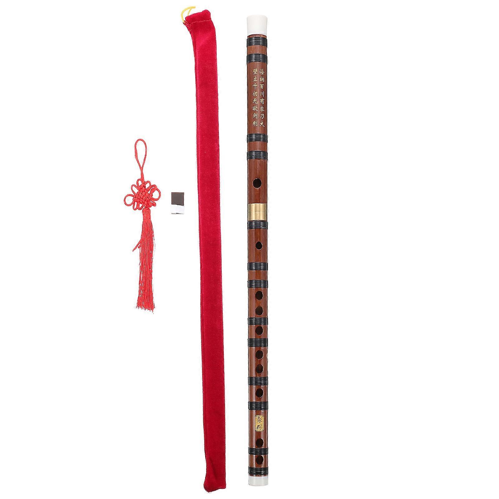 1 Set di Flauto di Bambù in Stile Cinese Flauto Portatile per Bambini Adulti Flauto Portatile per Principiante G Tone