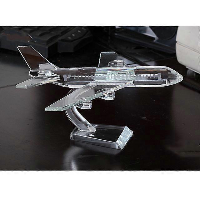 Airplanes Beautiful Crystal Airplane Model Toys Plane Model Aircraft Crafts Decoration Gift Display