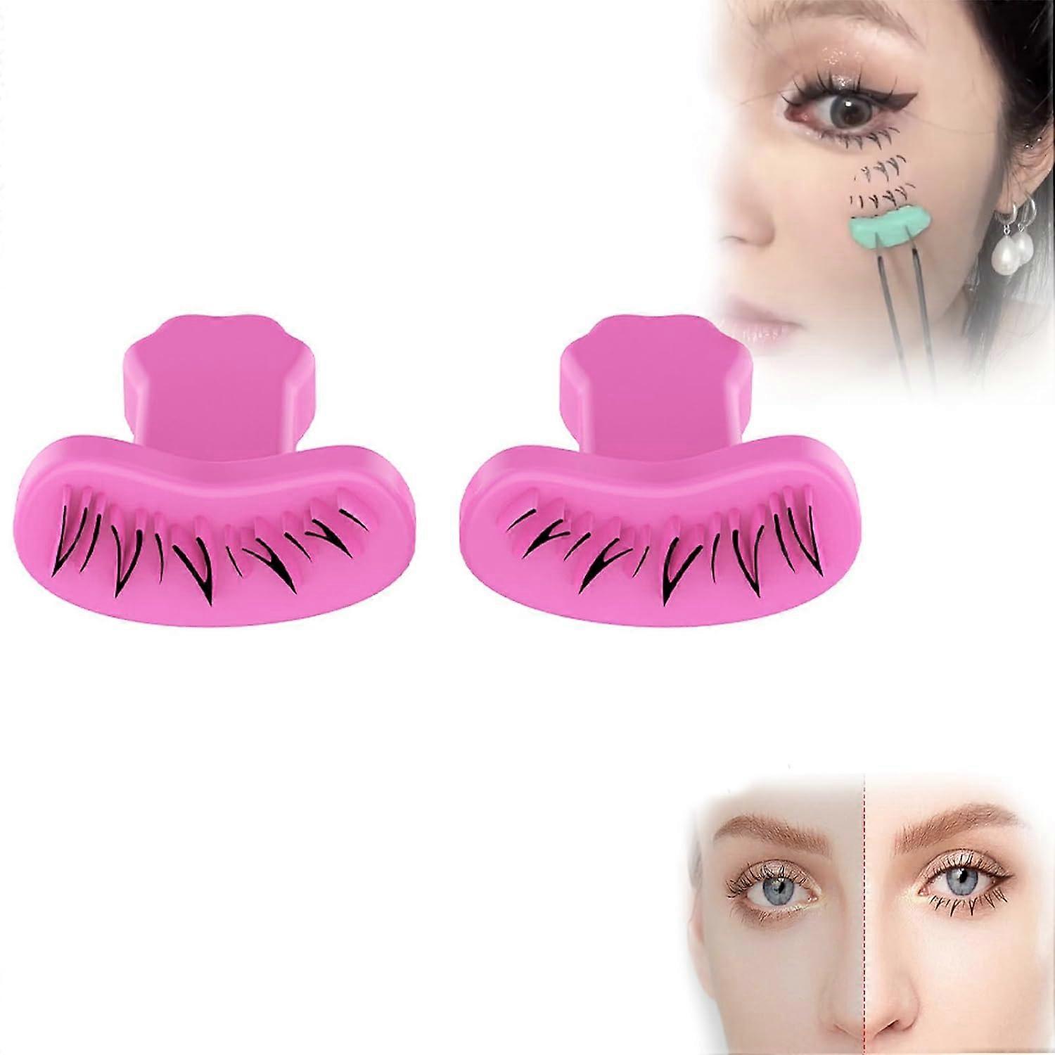 Lower Eyelash Stamp, 2023 New Lower Eyelash Stamps Tool, 1 Pair Eye Makeup Tool, DIY Lower Lashes Extensions Natural Look