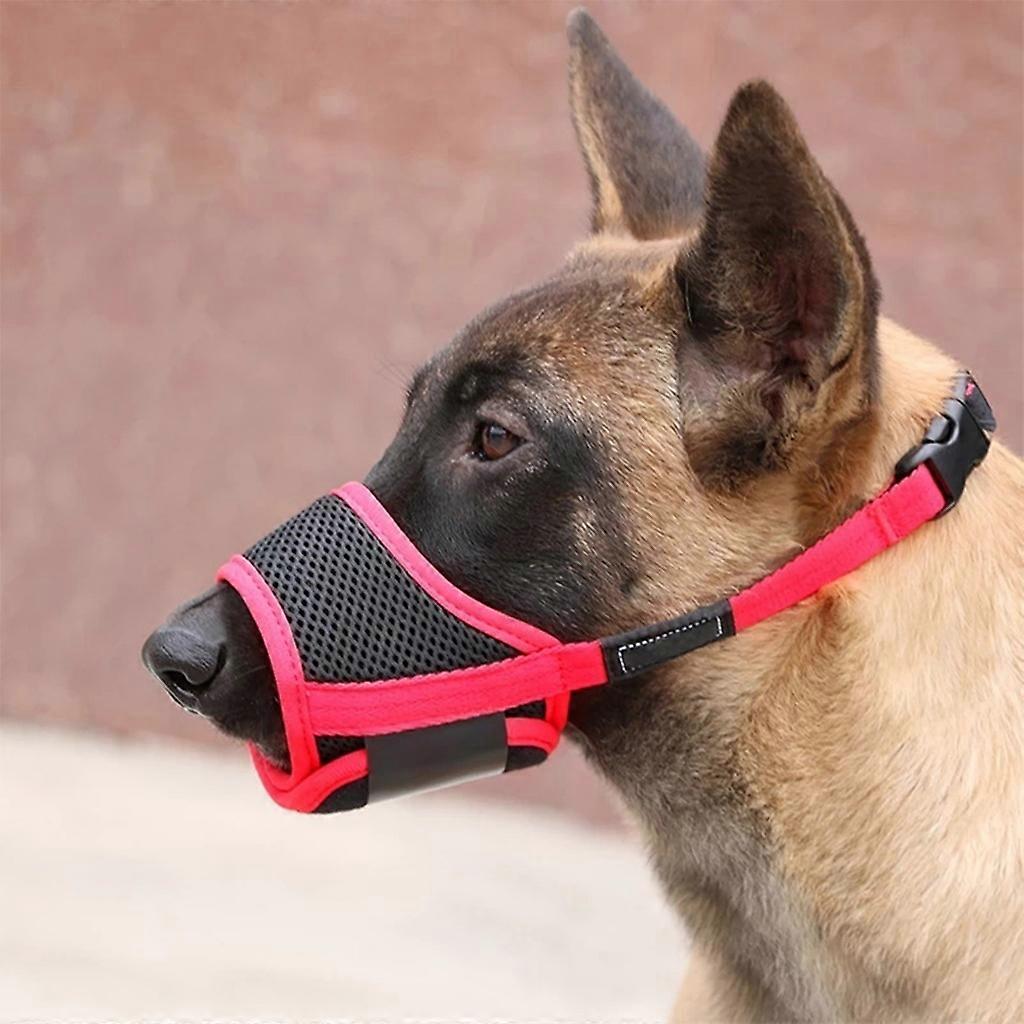 Dog Muzzle M14-20CMAdjustable Soft Nylon Dog Muzzle, Anti-Bite Anti Bark Muzzle, Medium and Small Dog Muzzle