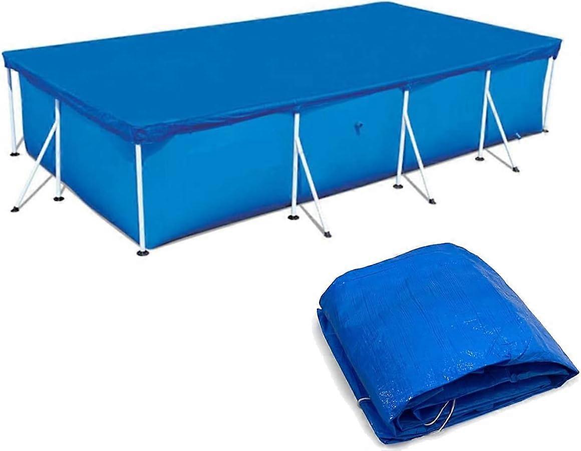 Swimming Pool Cover, Waterproof Rectangular Pool Covers Easy Set Dustproof Pool Protector for Frame Swimming Pools (300*200CM/9.84*6.56FT)