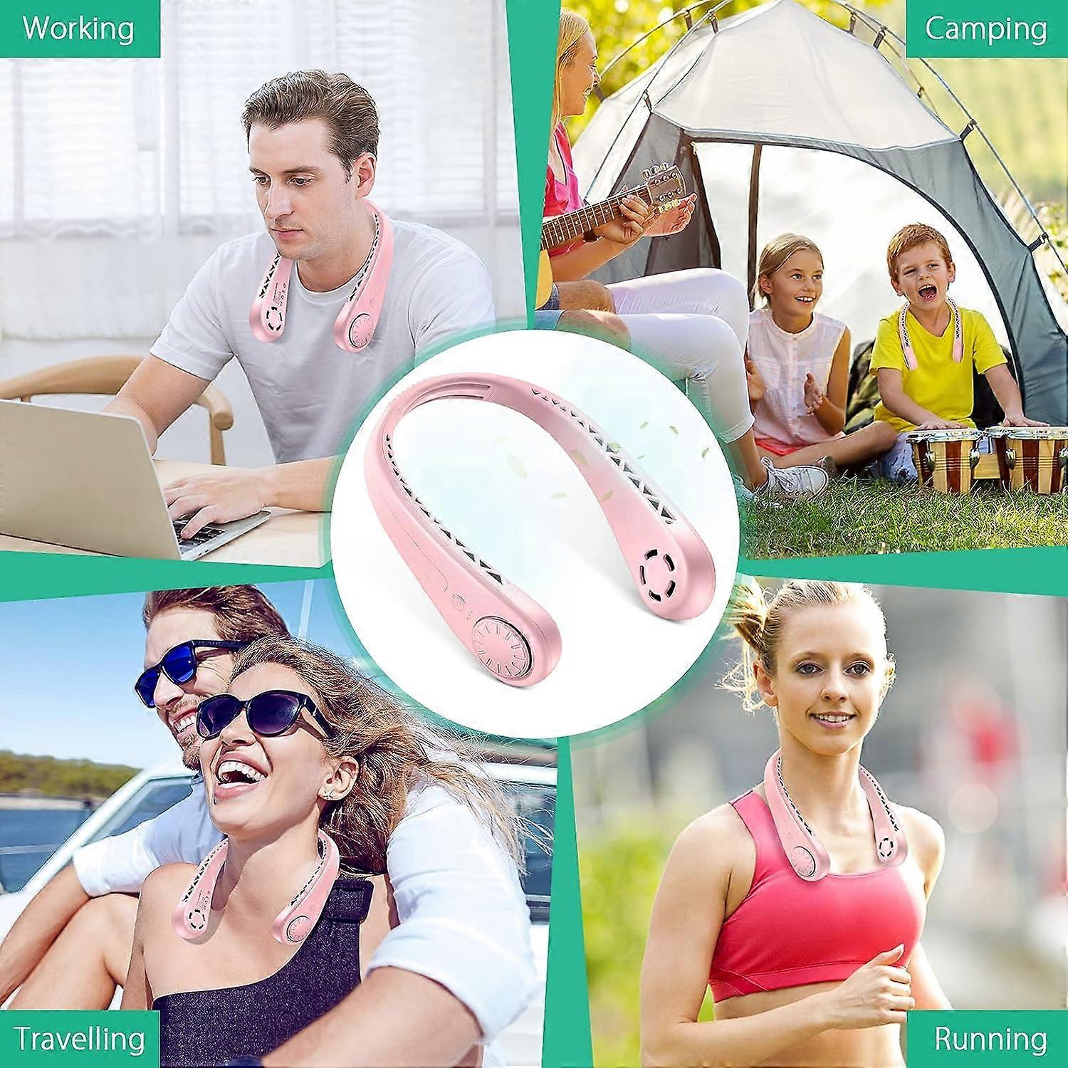 Neck Fan - Leafless Rechargeable (Pink)