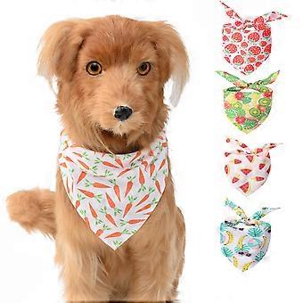 5-delig huisdier zomer driehoek handdoek (Fruit stijl), kitten kraag huisdier halsband, zomer sjaal, Slobber sjaal, hond kraag