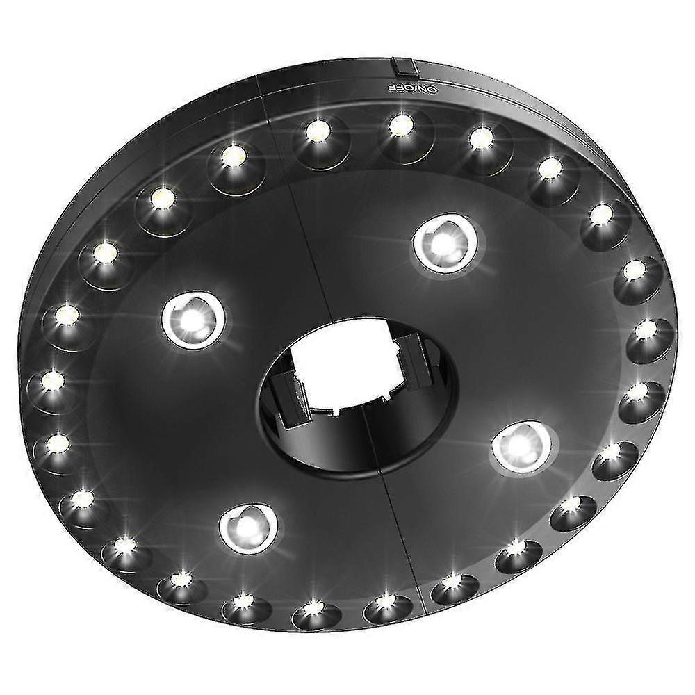 Umbrella Pole Night Light,3 Brightness Mode(black)