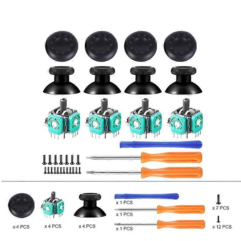 R L Bumper Trigger Button Tool Kit Replacement 3D Analog Stick for XB One Slim