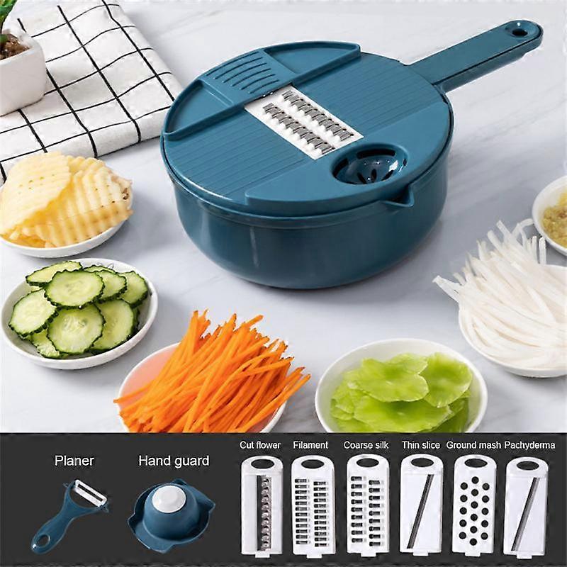 12 in 1 Multifunctional Vegetable Cutter Shredders Slicer Manually Cut Shred Grater
