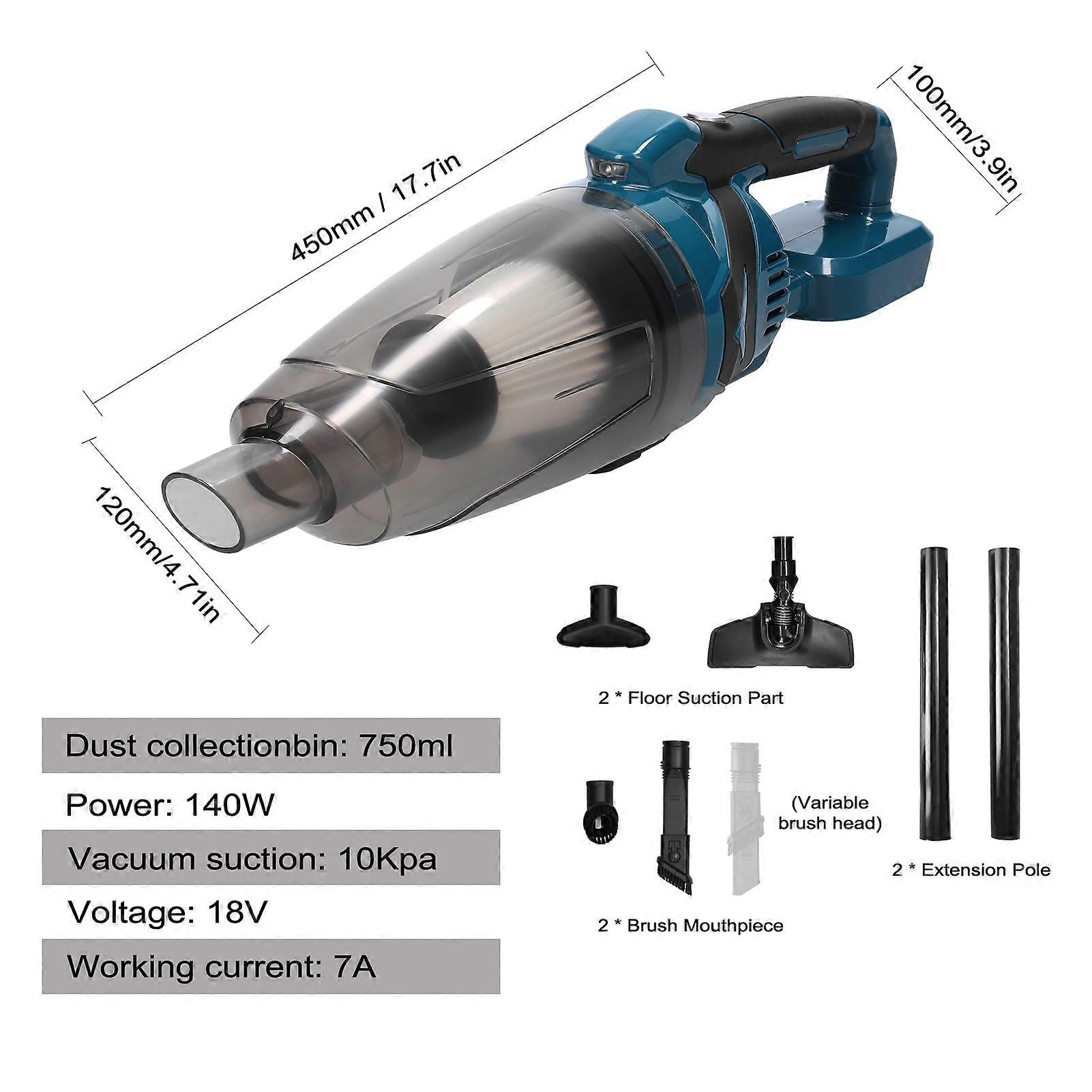 Auto Bezdrátový kartáčovaný vysavač 10kpa 140W Vysoce Výkonný Akumulátorový Vysavač Domácích Spotřebičů Přenosný Domácí Auto Dvojí Použití Pro Maki Ta