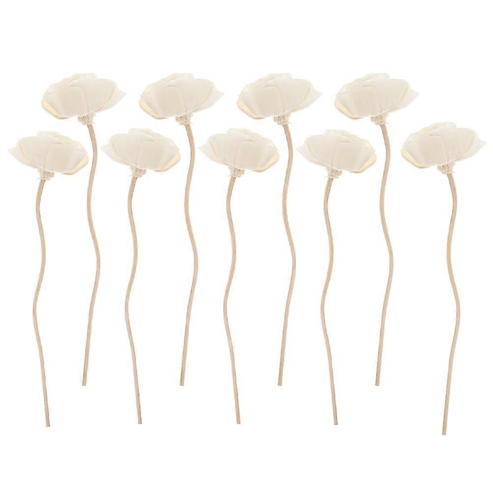 9 Pcs Home Diffuser Rattan Reed Diffuser Essential Oil Flower Sticks Flower Diffuser Sticks