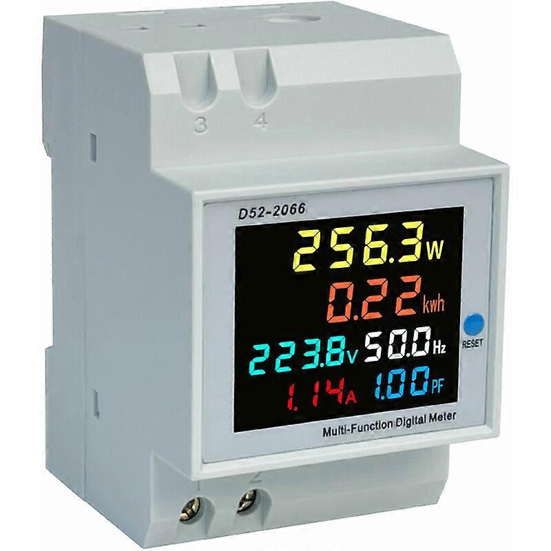 Contatore elettrico digitale monofase - Contatore elettrico monofase A40300V 100A 1 con display LCD