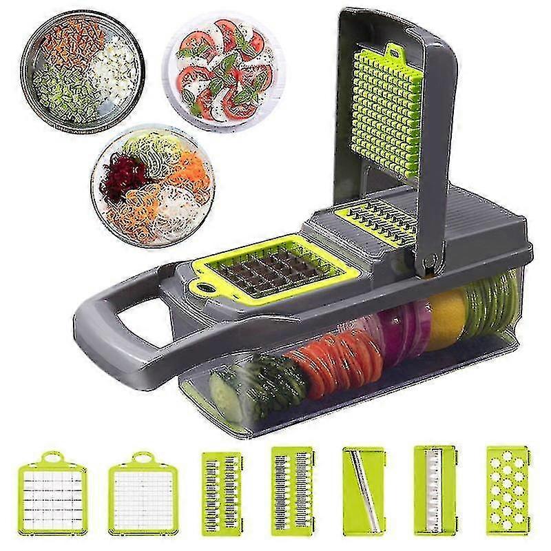 Multifunktionale Gemüseschneider Shredder Slicer Obst Kartoffelschäler Karottenreibe Korb Gemüse Slicer