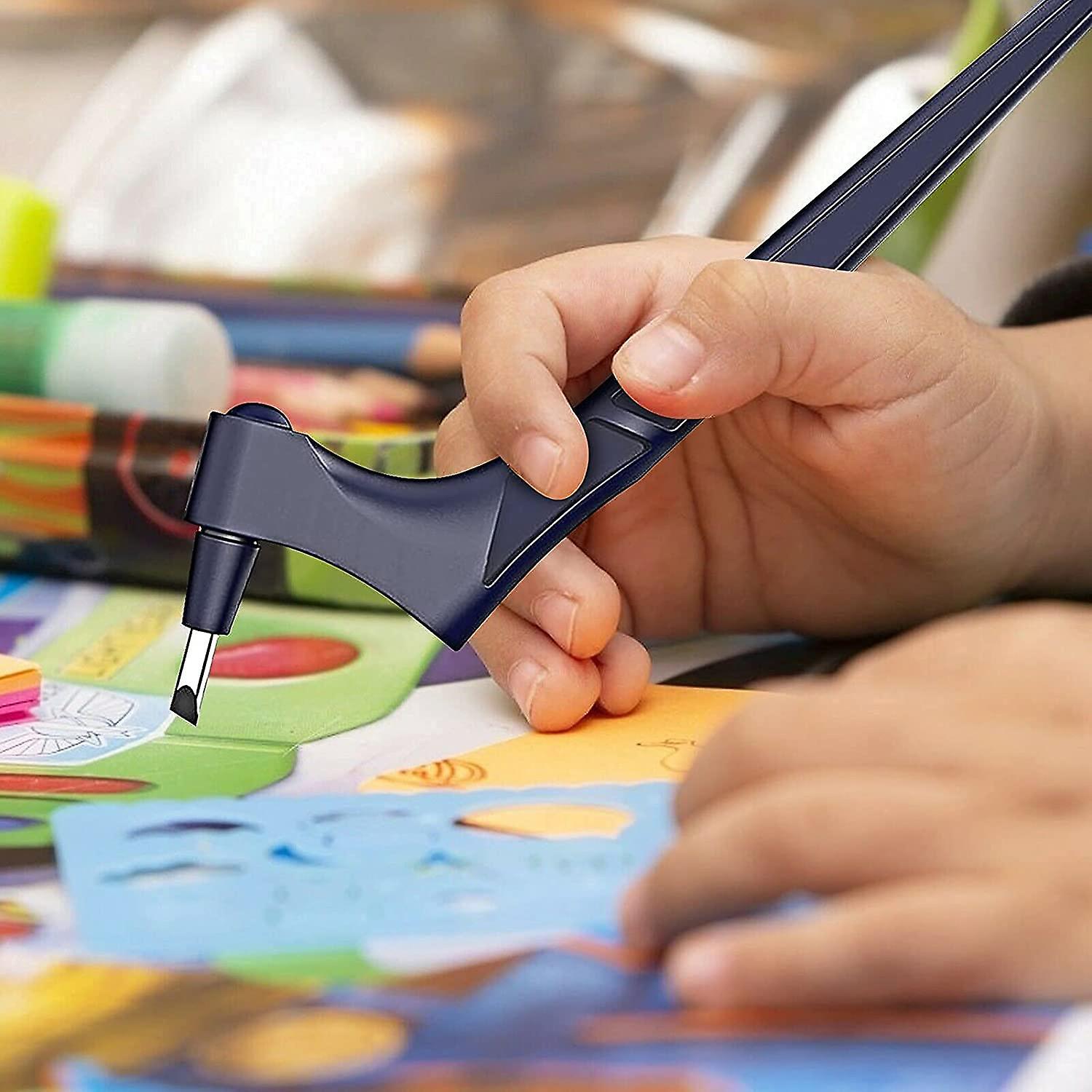 Craft Cutting Tools With Triangle Ruler 360-Degree Rotating Blade ...