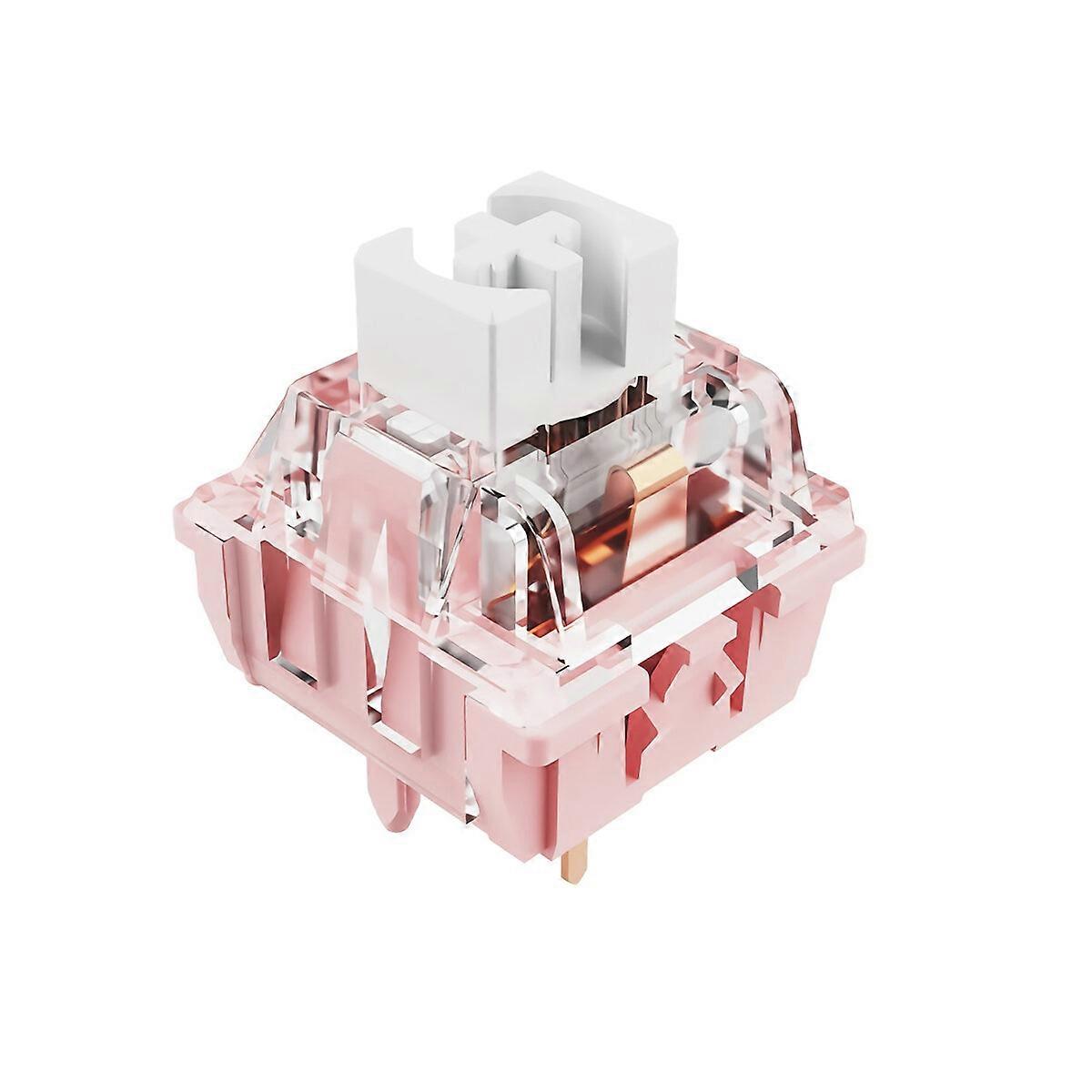 45pcs Dareu Candy Mechanical Switch 5-pin Transparent Cover Linear Switch For Diy Customized Mechanical Keyboard
