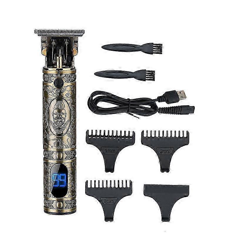 USB Hair Clippers for Men,Beard Trimmer Kit,with 3 Guide Combs(Bronze)
