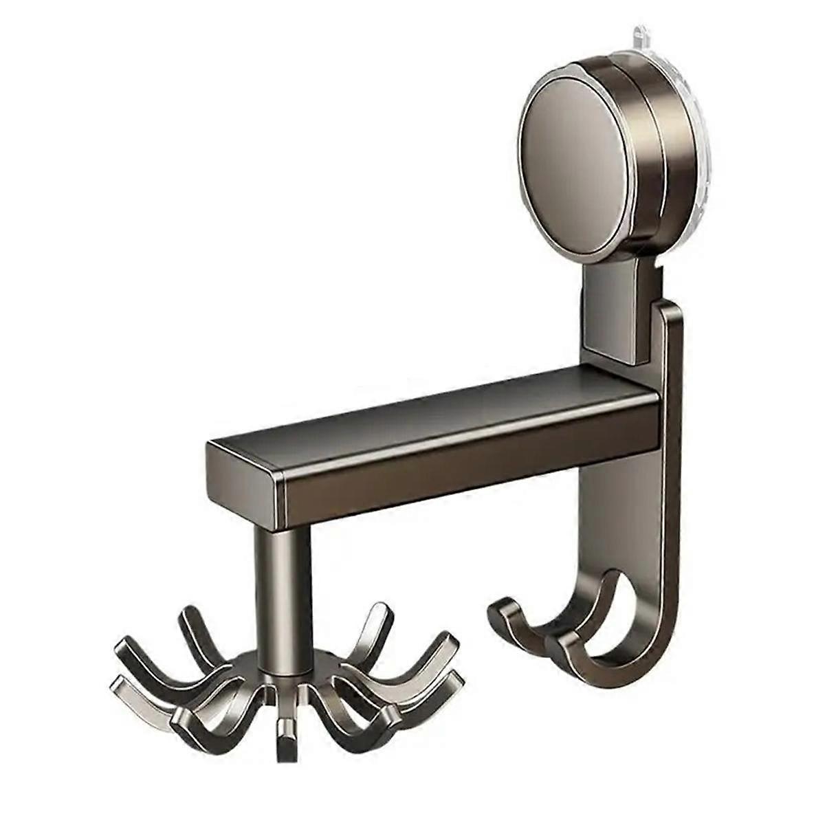 Kitchen Wall Organizer Multi-Purpose Non-Punch Rotary Hook Space Saving Hanger Utensils Organizer Kitchen Tool Holder