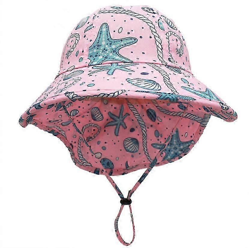 حماية الرقبة للأطفال قبعة شمسية للحماية من أشعة الشمس قبعة شمسية للأطفال مع حافة عريضة