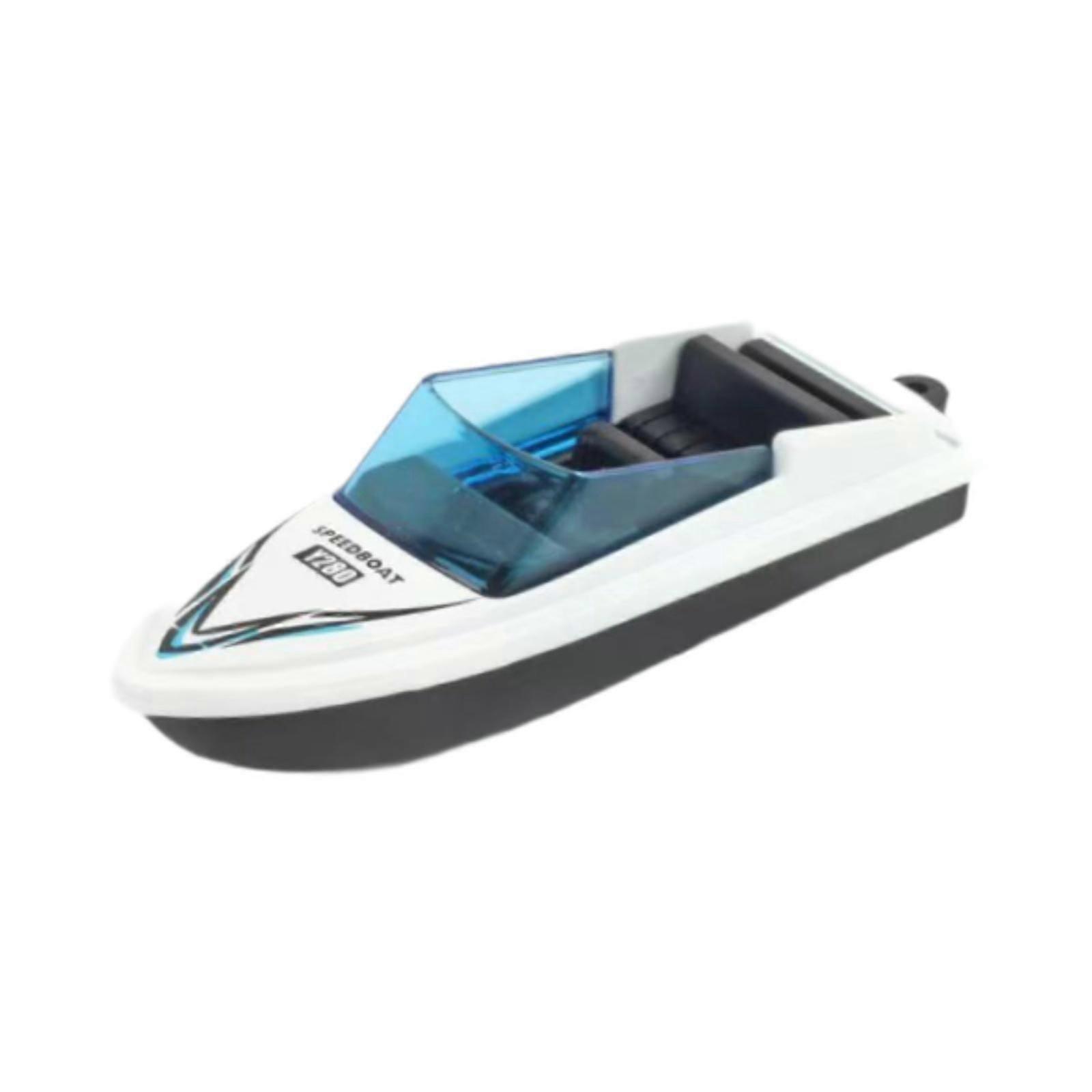 Mini Motorboot Modell Legierung Simulation Schnellboot für Erwachsene Kleinkinder Kinder Gelb