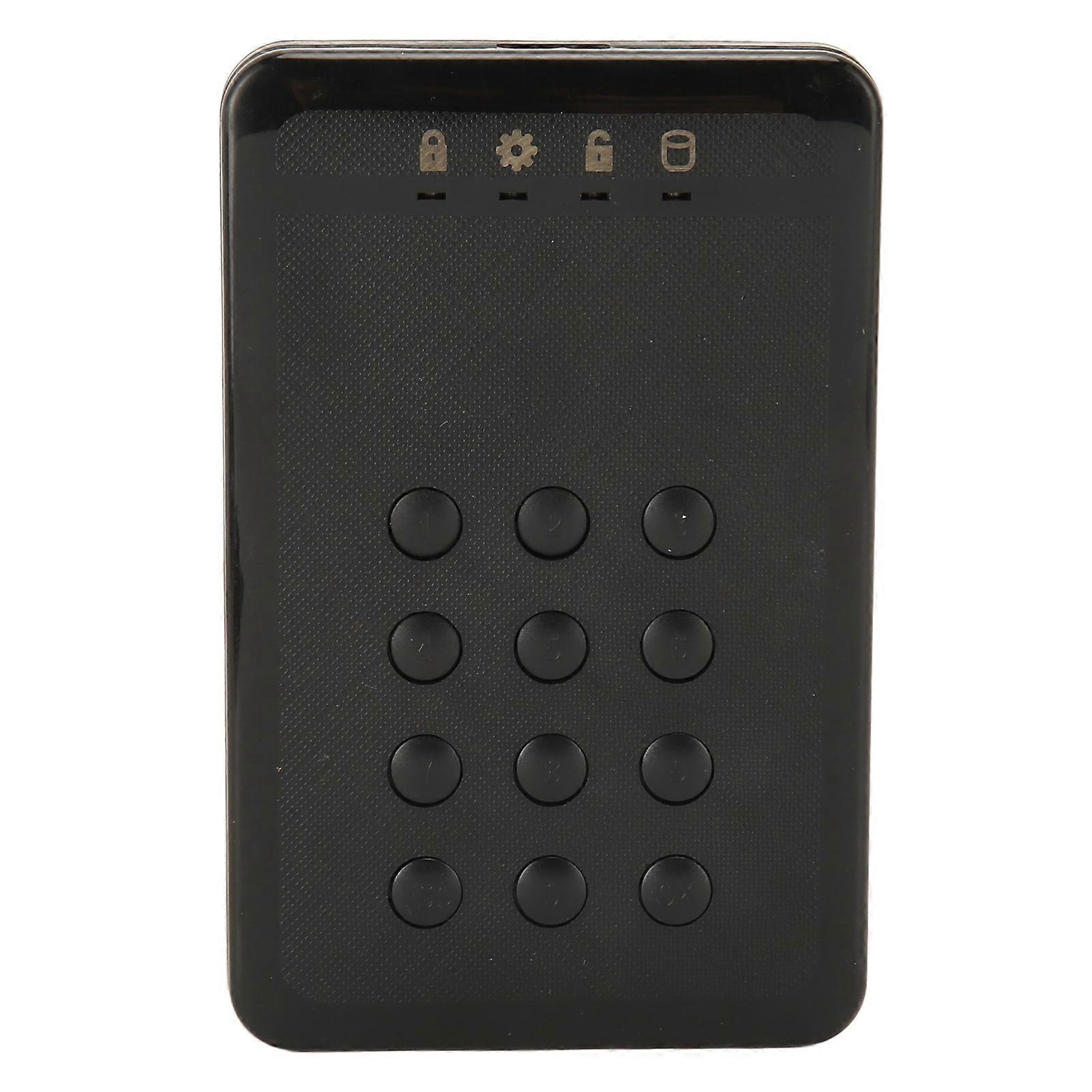 Encrypted Hard Drive Enclosure 2.5inch USB3.0 SATA Password Access Hardware Encrypted Portable External Hard Drive Enclosure