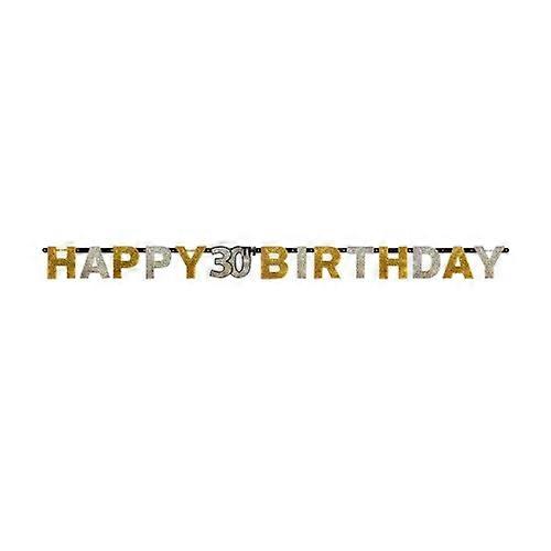 Amscan Prism Sparkling Celebration Milestone Birthday Letter Banner