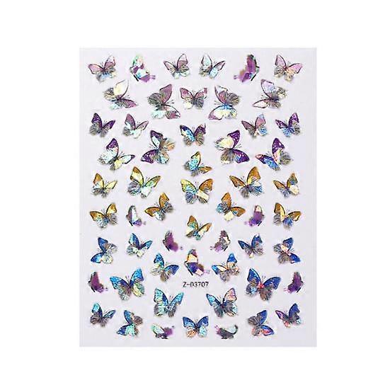 Nail Art Sticker Self Adhesive Exquisite Pattern Eye-catching Vivid Fingernail Butterfly Sticker DIY Nail Art Decal
