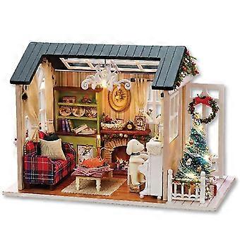 Miniatyrdockhus med musik, DIY miniatyrhusmodellsatser att bygga, handgjorda hantverk för vuxna, rumsdekoration, gör din egen födelsedag, jag