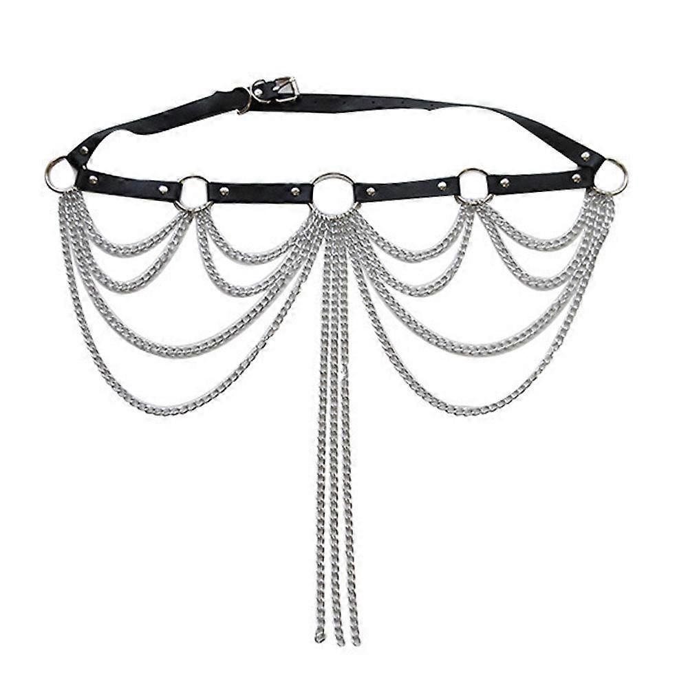 Women's multi-layer chain belt