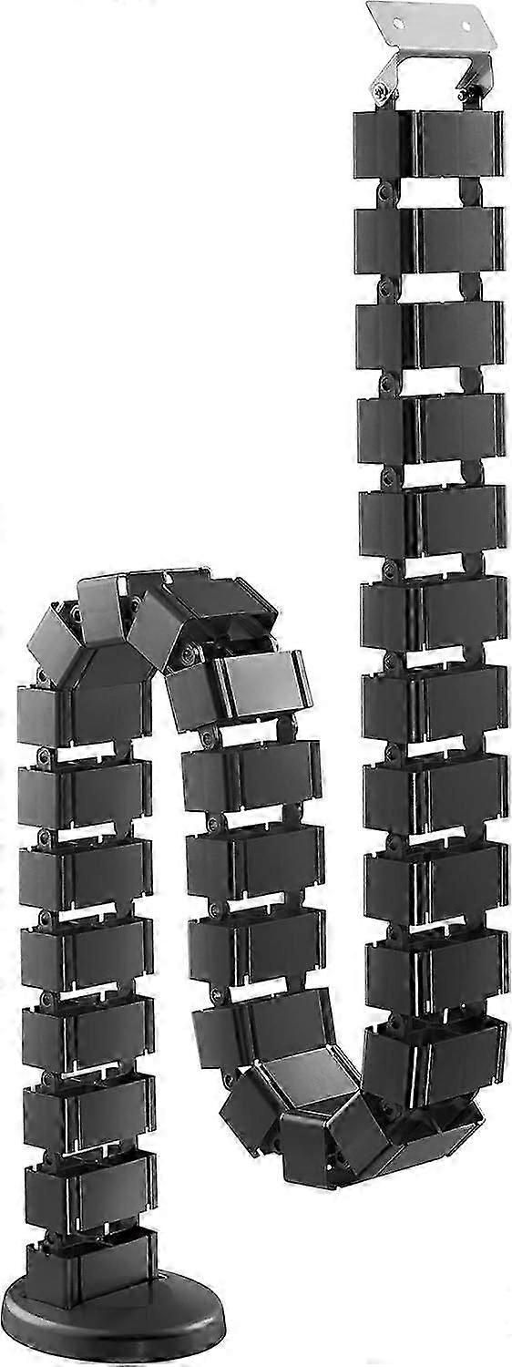 Cable Cover Cable Management Channel for TV and Computer Flexible Cable Guide for Adjustable Desk Cable Duct