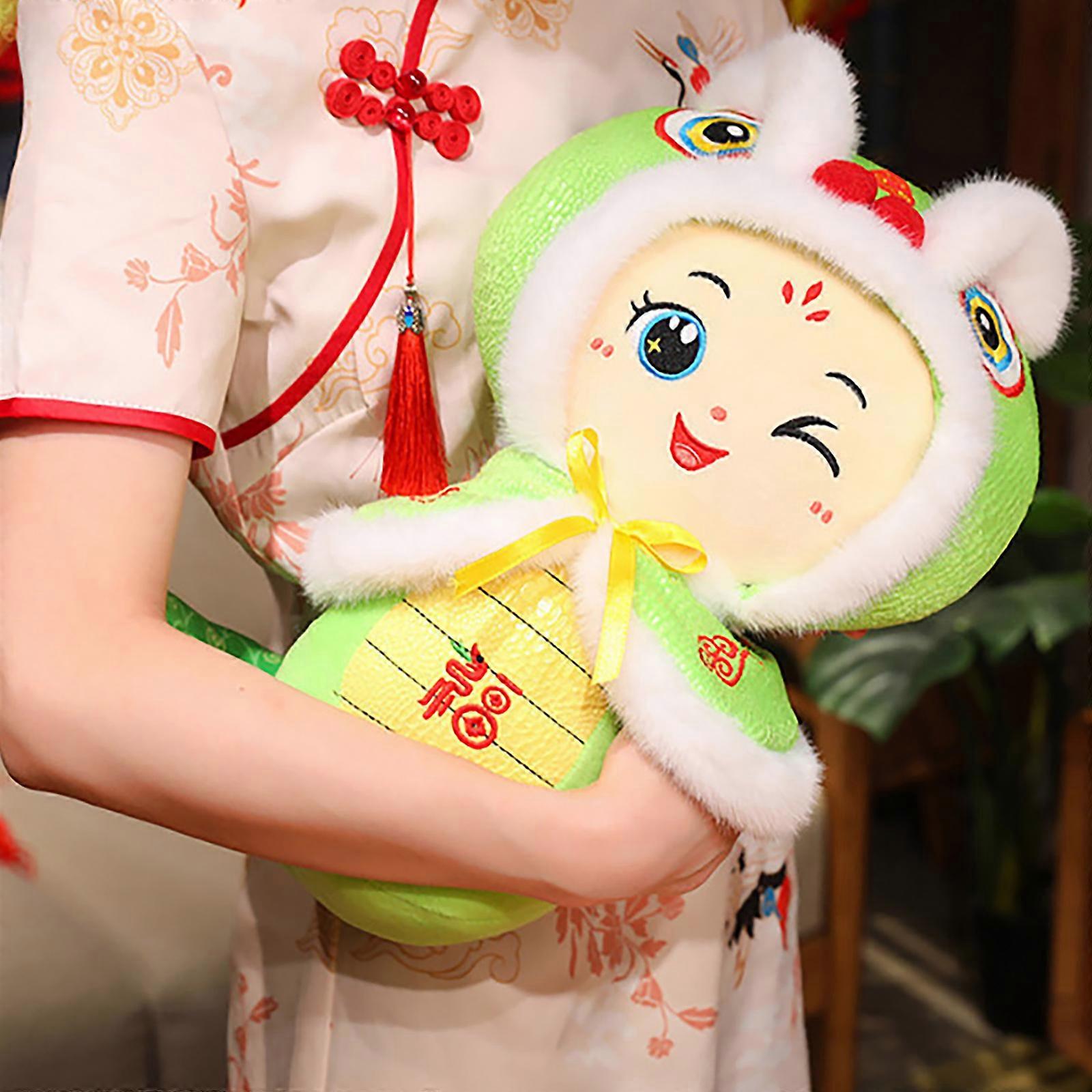 Snake Toy Chinese New Year Stuffed Animal for New Year Mascots Plush Toy Stuffed Animals Year of Snake 2025  Yellow