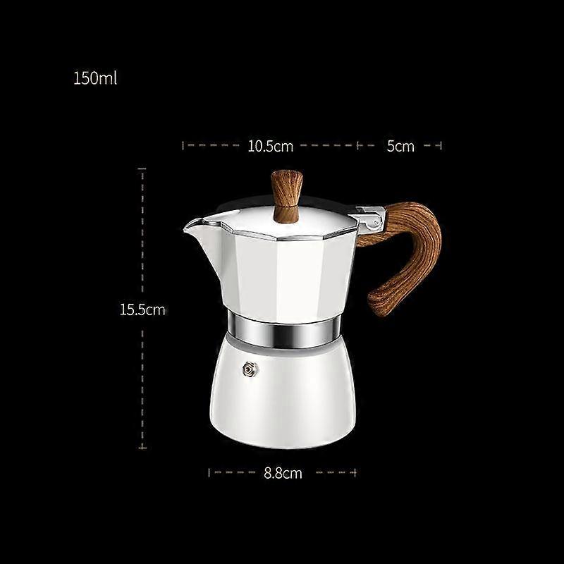 Mocha Pot 150/300ML Vintage Classic Coffeeware Espresso Aluminum Maker Cafe Accessories Maker Kettle Latte Stoves