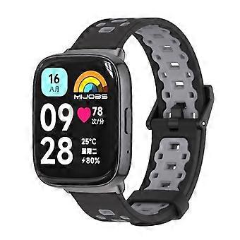 ZRUXE BD-HM 3-166 For Redmi Watch 3 Lite / Watch 3 Active Mijobs Square Hole Breathable TPU Watch Band