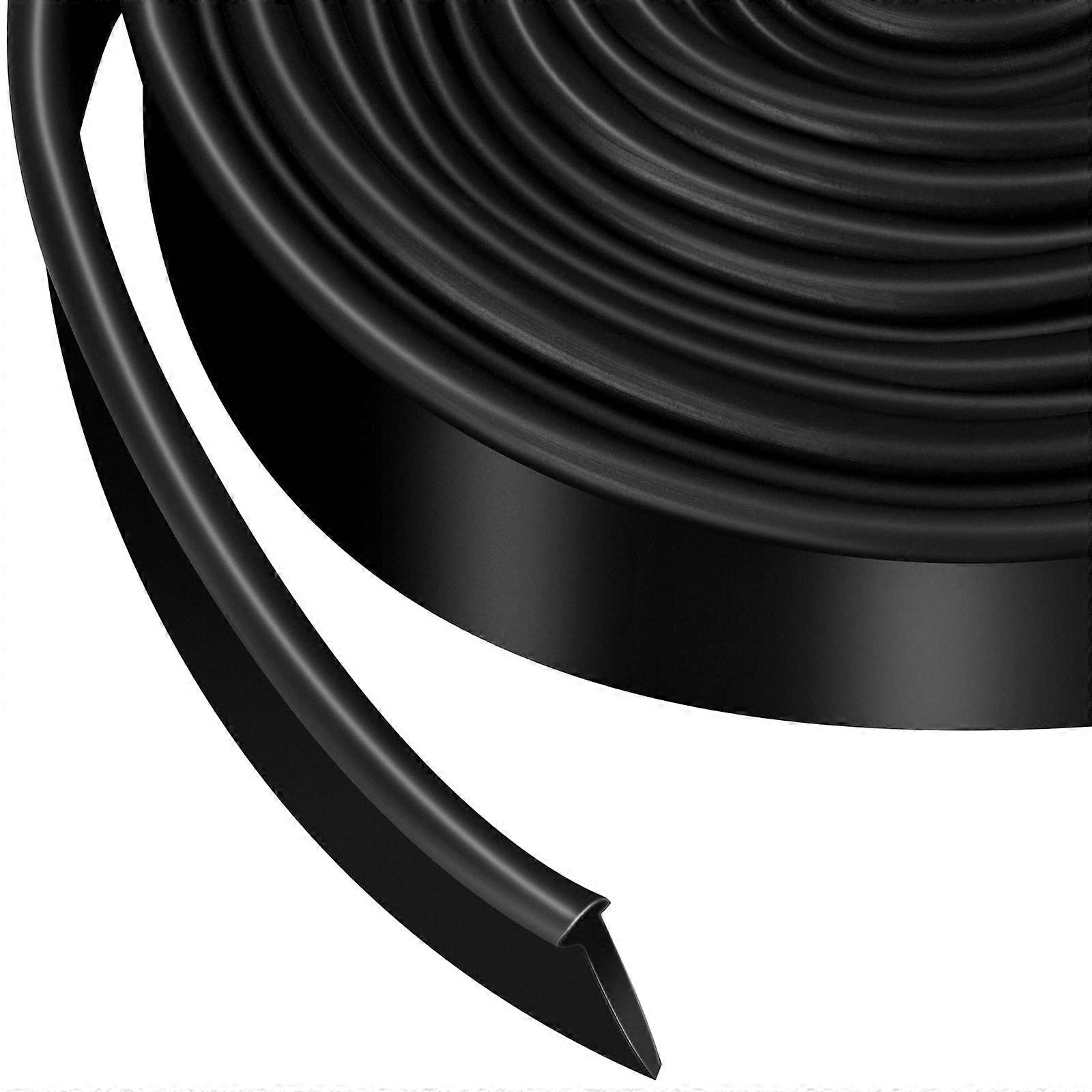 Shower Door Seal Strip for Home Bathroom, Adjustable Rubber Weatherstripping, 1/2 Inch Wide, Clear, Universal Fit