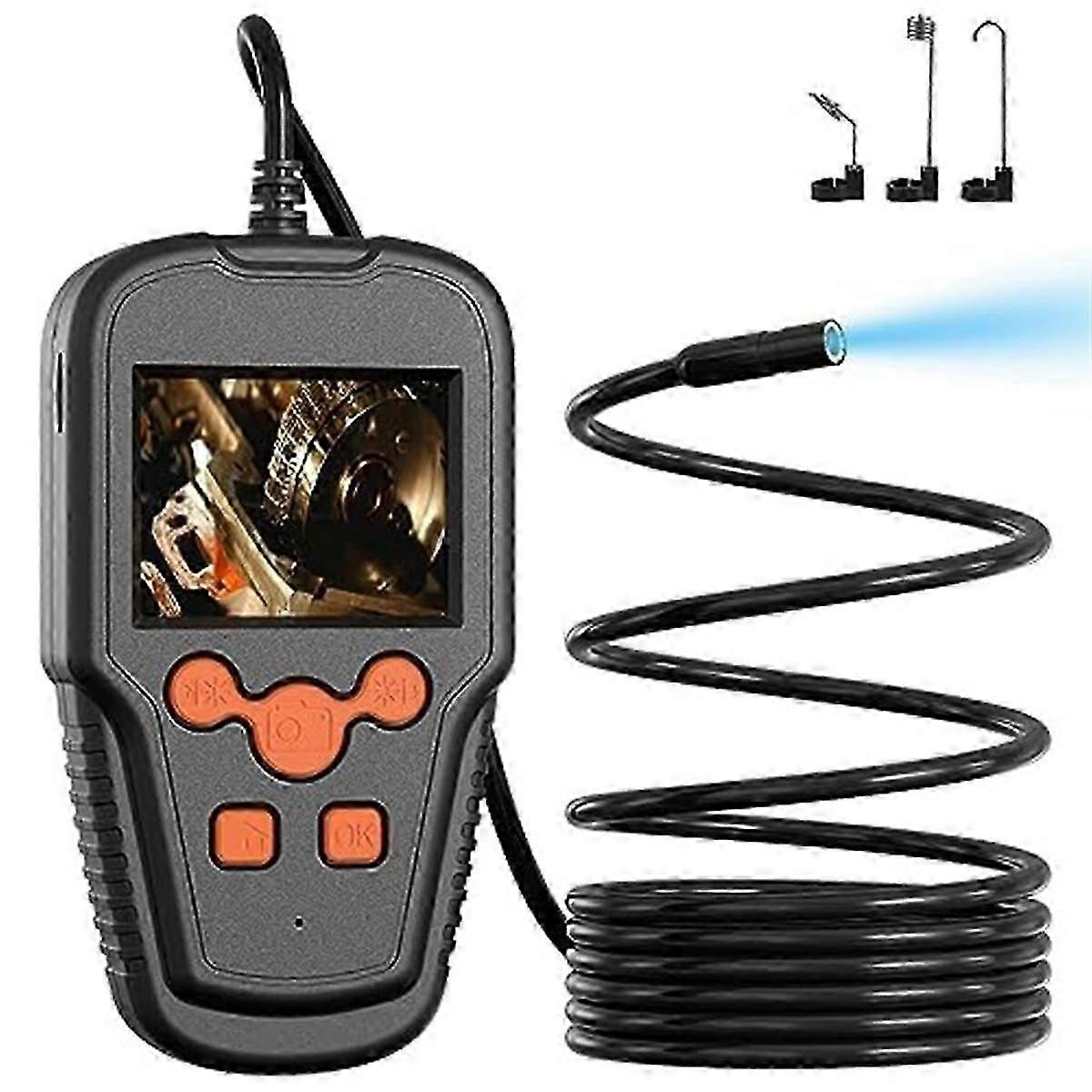 Lighted Borescope Camera, Industrial Borescope, 5.5mm IP67 Waterproof Inspection Camera Drainage Ca