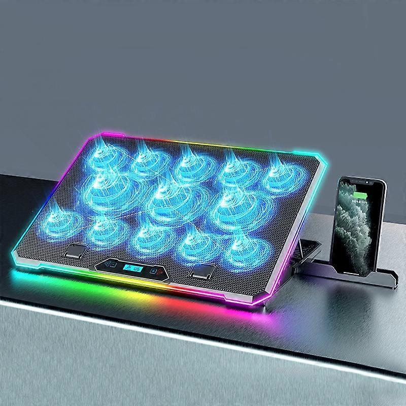 ICE COOREL K15C Smart Justerbar Laptop Radiator Base Med RGB Lyseffekt