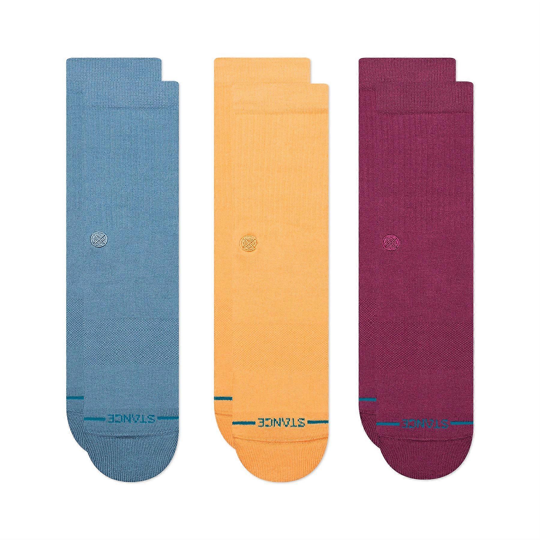 Stance Mens Crew Socks 3 Pack ~ Icon Dragon multi