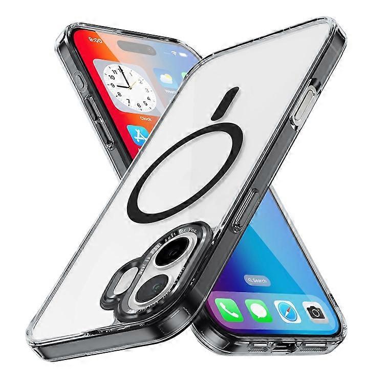 Compatible For iPhone 16 Plus Case Compatible with MagSafe TPU+PC Transparent Phone Cover