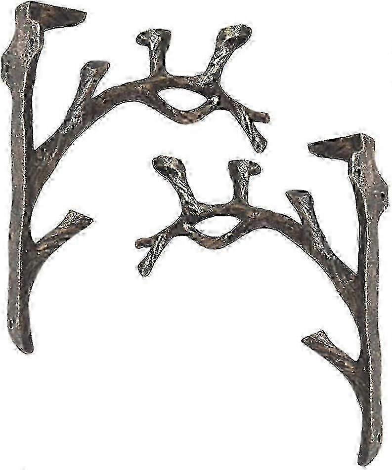 Vintage Shelf Brackets(2pcs),cast Iron,branch Shape Square Shelf,do The Old,triangle Bracket,wall-mounted