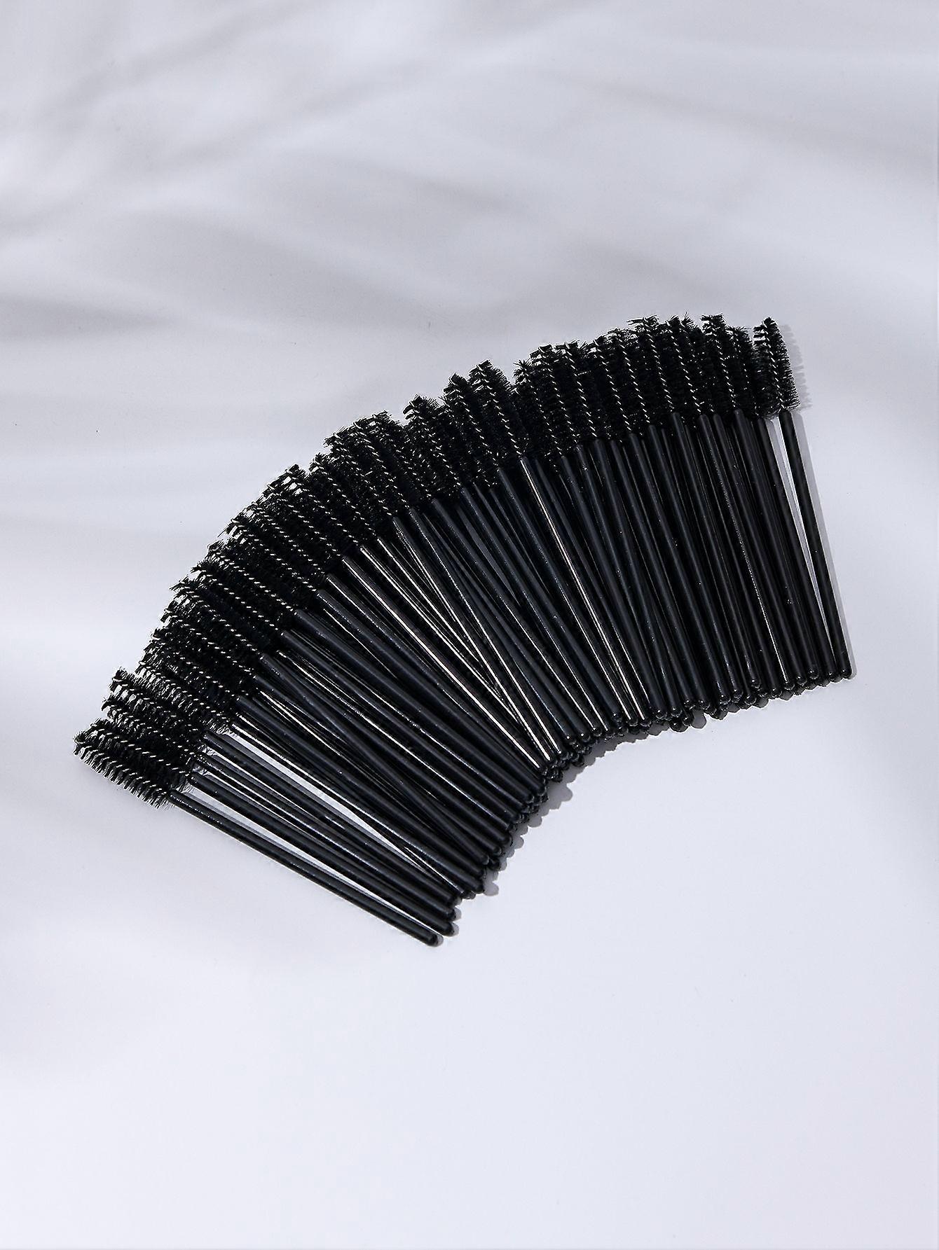 100PCS Disposable Eyelash Brushes Wool Fiber Makeup Brush for Eyelash Extensions Eyelashes Makeup Application Tool