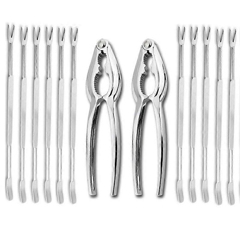 Gourmet's Choice Seafood Tools Set, 12-Piece Lobster And Crab Cracker Kit, Perfect For Unforgettable Feasts, Quantity: 12 Piece, Features: Ergonomic